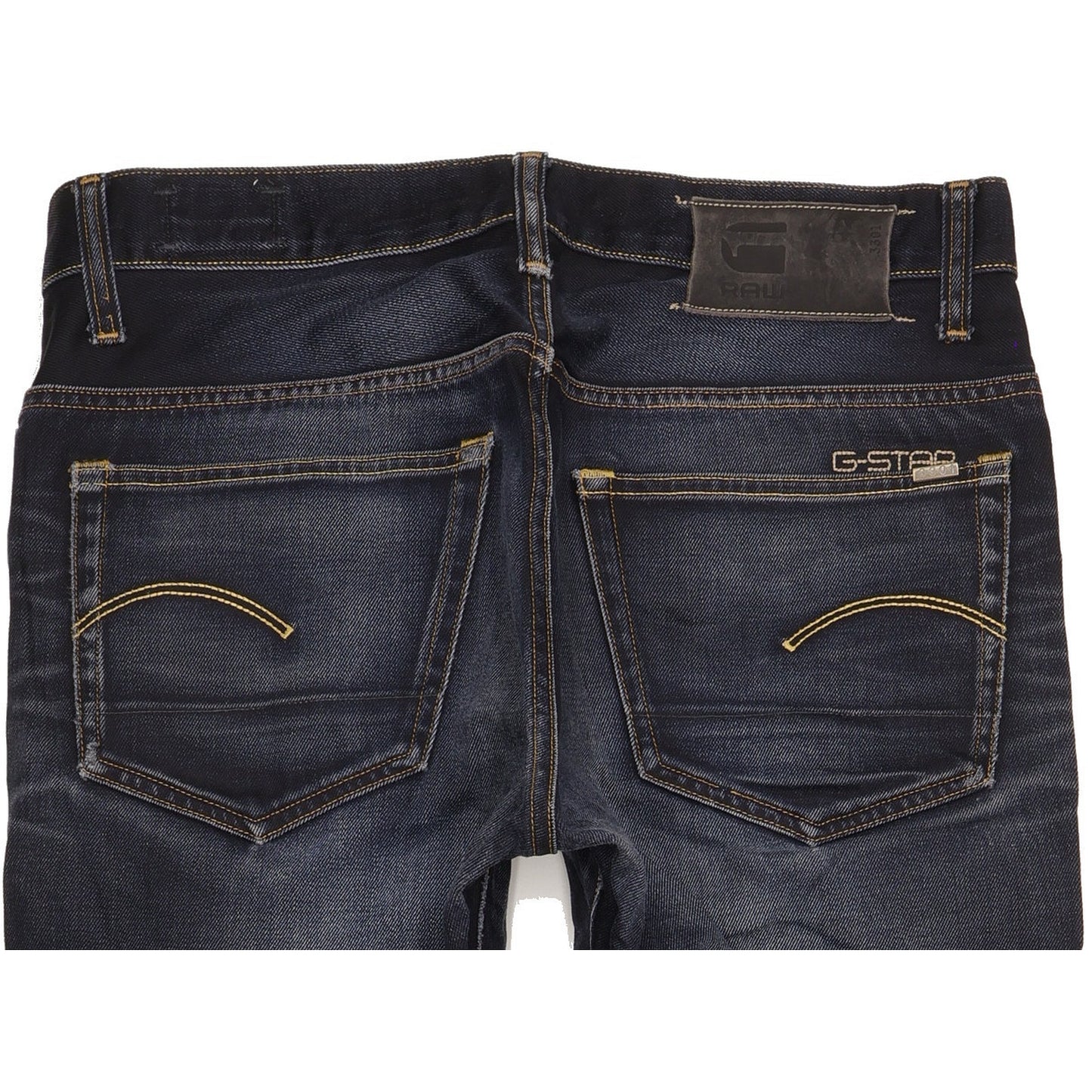 G-Star 3301 Men Navy Straight Regular Jeans W34 L31