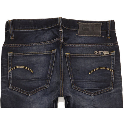 G-Star 3301 Men Navy Straight Regular Jeans W34 L31