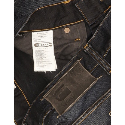 G-Star 3301 Men Navy Straight Regular Jeans W34 L31