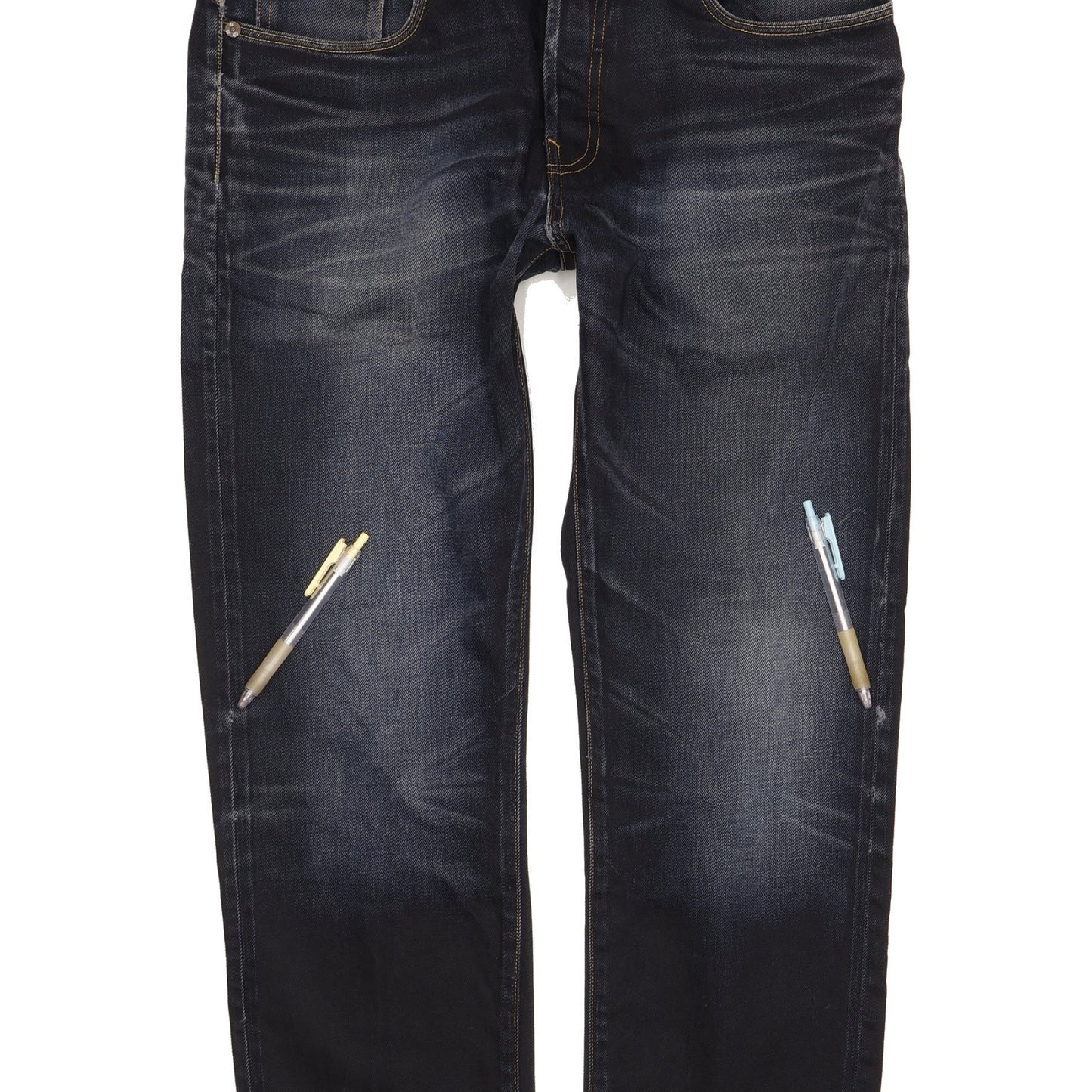 G-Star 3301 Men Navy Straight Regular Jeans W34 L31