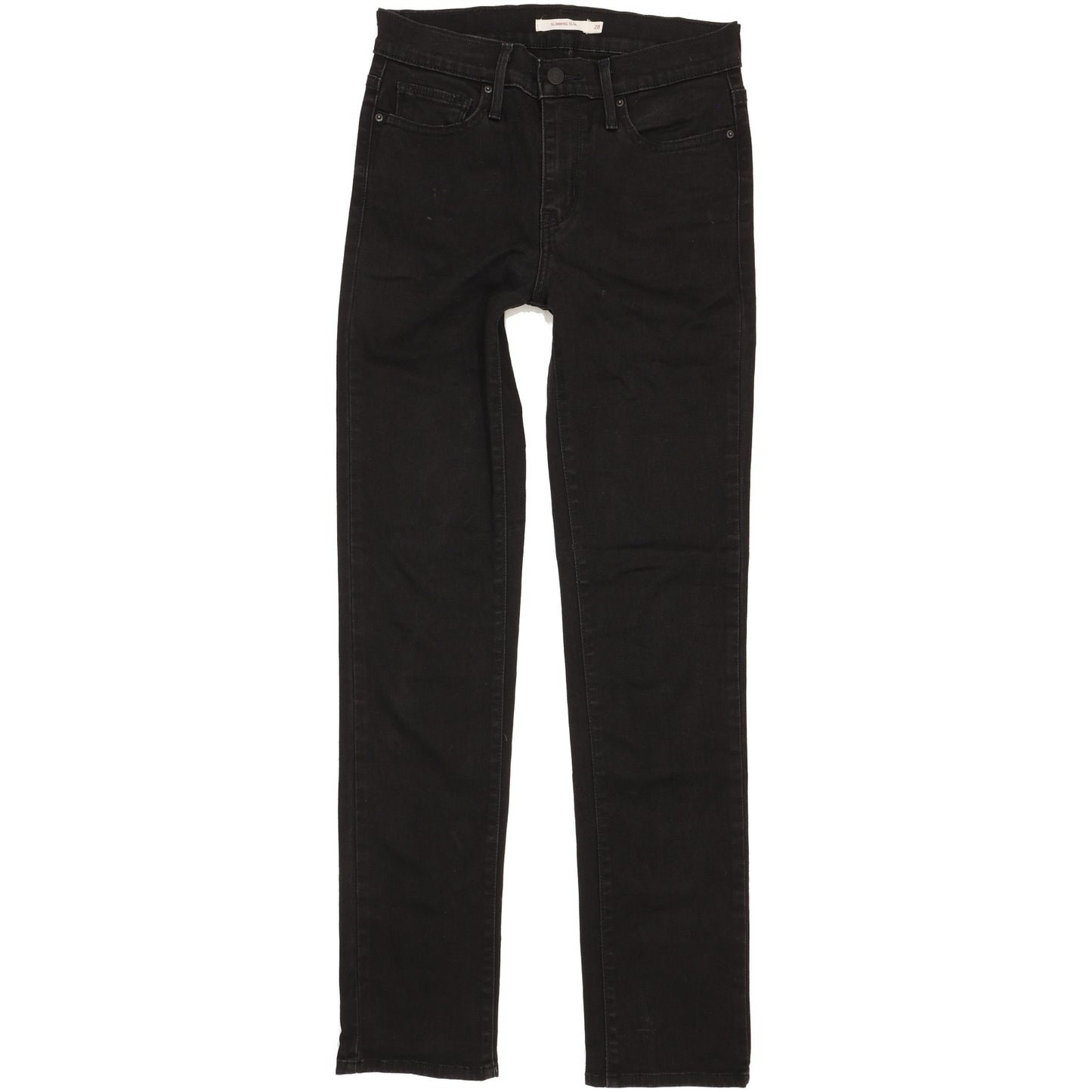 Levi's Slimming Women Black Straight Slim Stretch Jeans W28 L31