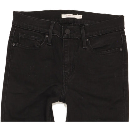 Levi's Slimming Women Black Straight Slim Stretch Jeans W28 L31