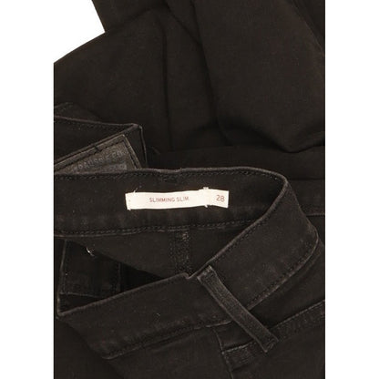 Levi's Slimming Women Black Straight Slim Stretch Jeans W28 L31