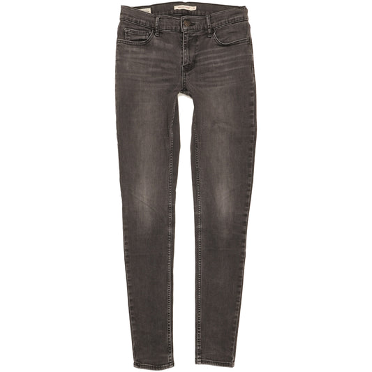 Levi's 710 Super Women Grey Skinny Slim Stretch Jeans W29 L31