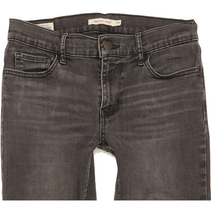 Levi's 710 Super Women Grey Skinny Slim Stretch Jeans W29 L31