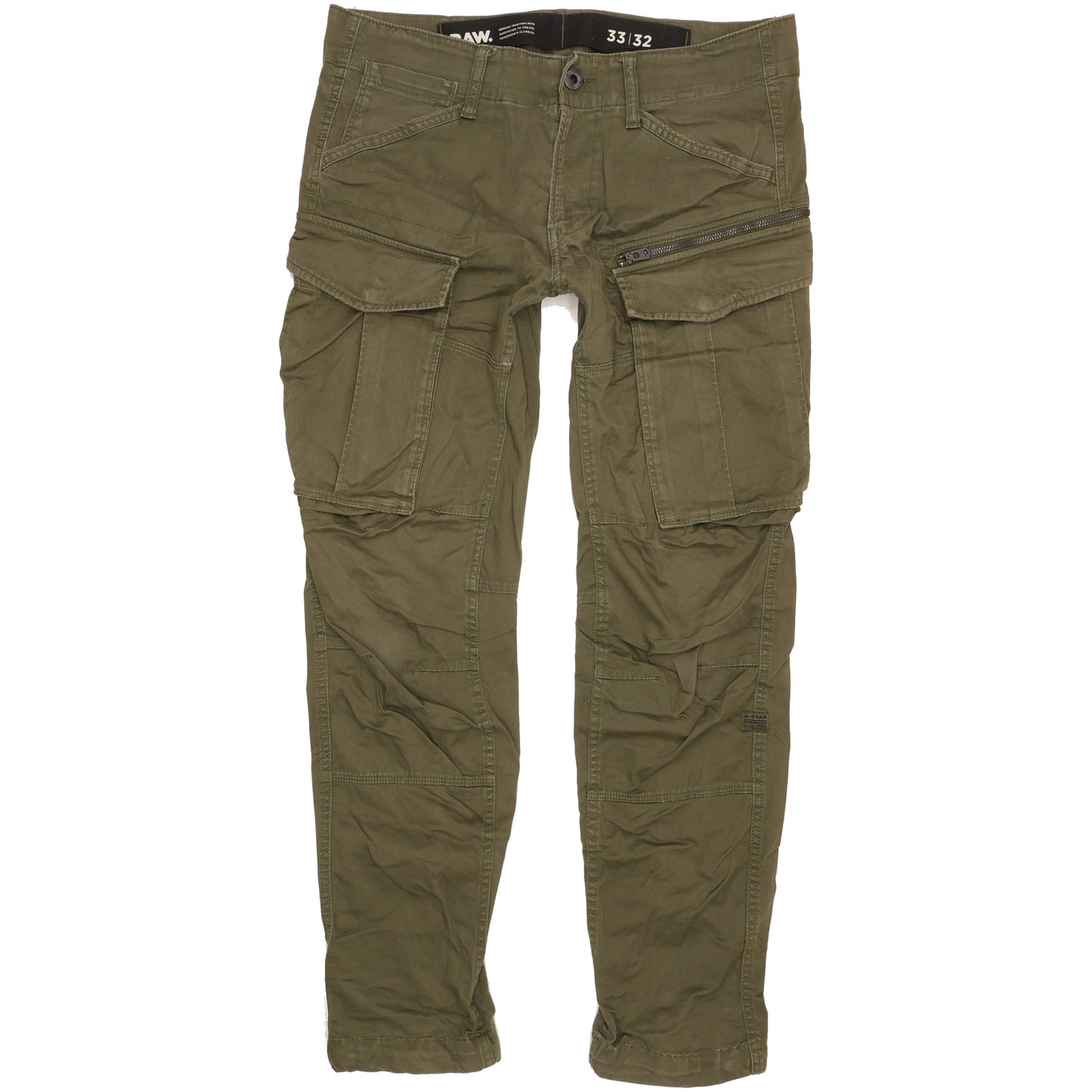 G-Star Rovic 3D Men Green Tapered Regular Stretch Jeans W33 L32