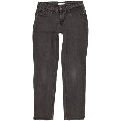Levi's 712 Women Black Straight Slim Stretch Jeans W30 L30
