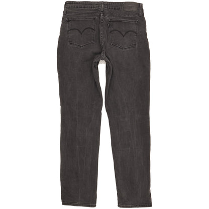 Levi's 712 Women Black Straight Slim Stretch Jeans W30 L30