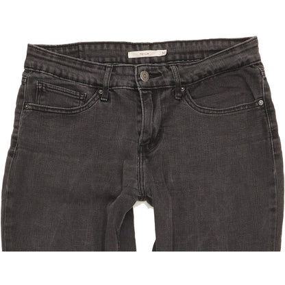 Levi's 712 Women Black Straight Slim Stretch Jeans W30 L30