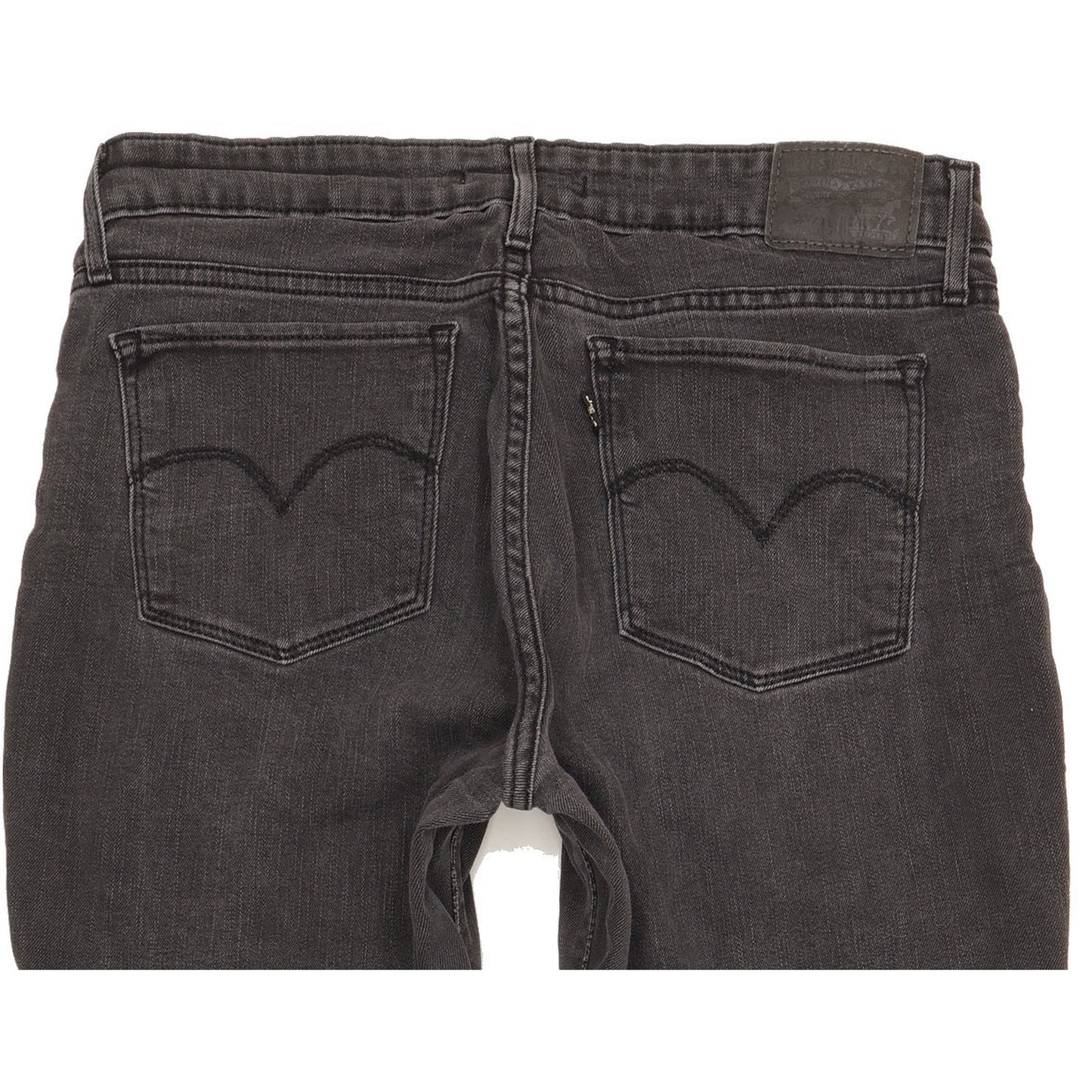 Levi's 712 Women Black Straight Slim Stretch Jeans W30 L30