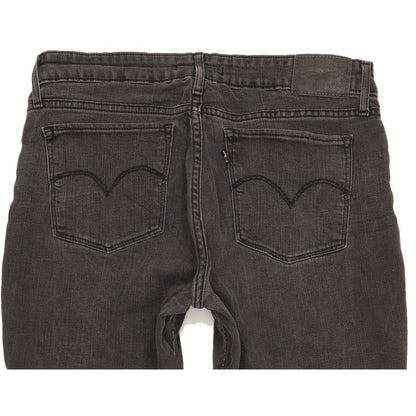 Levi's 712 Women Black Straight Slim Stretch Jeans W30 L30