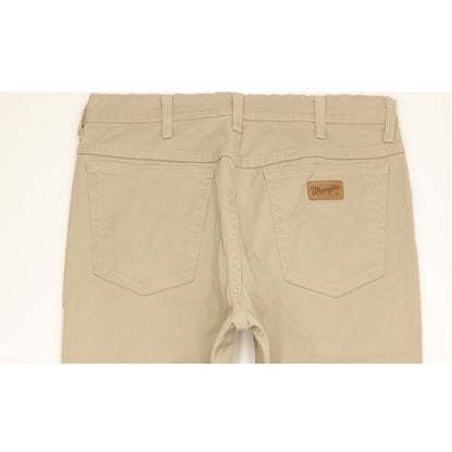 Wrangler Texas Men Beige Straight Regular Stretch Jeans W34 L32