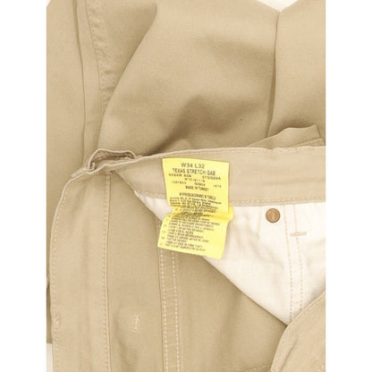 Wrangler Texas Men Beige Straight Regular Stretch Jeans W34 L32