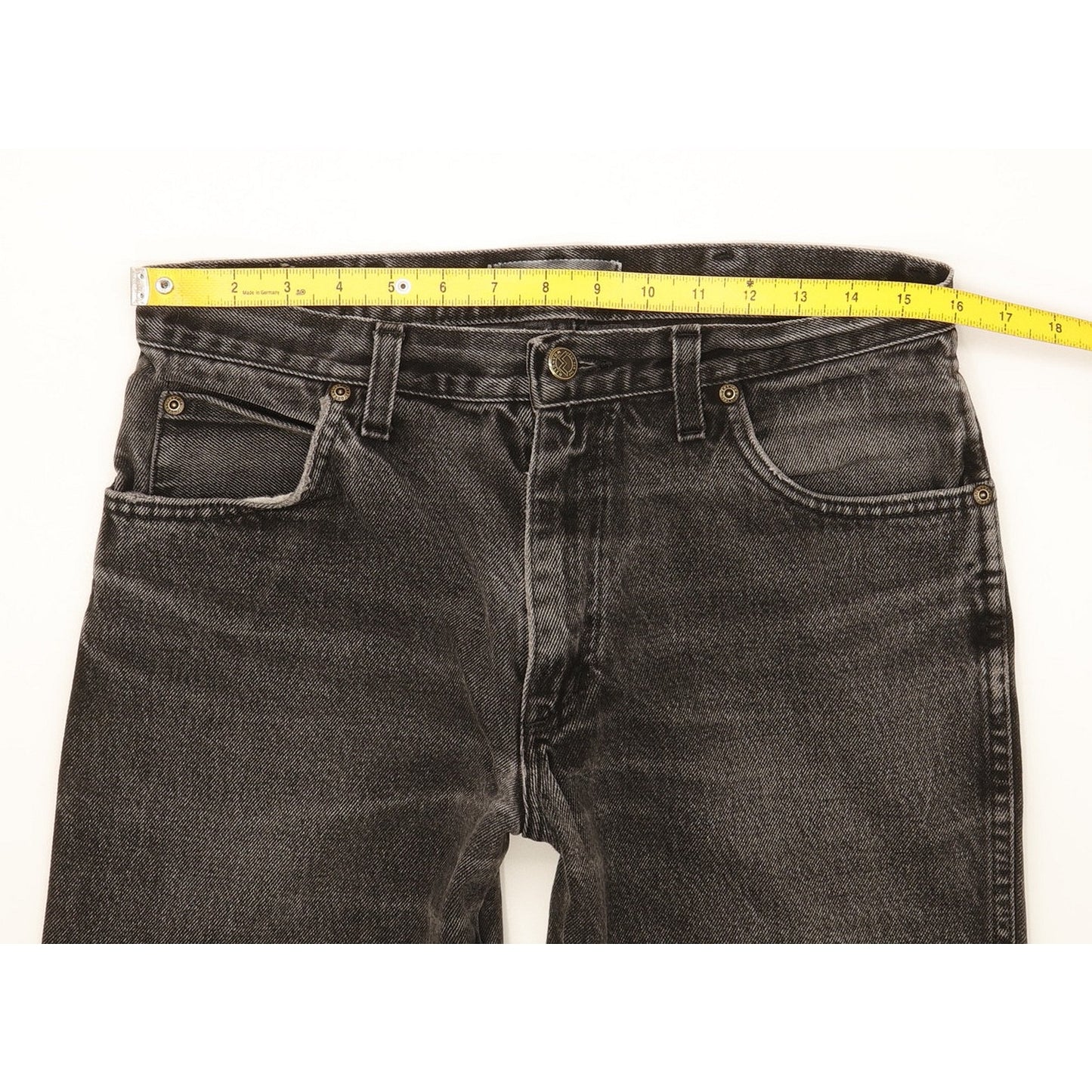Wrangler Men Black Straight Regular Jeans W32 L27