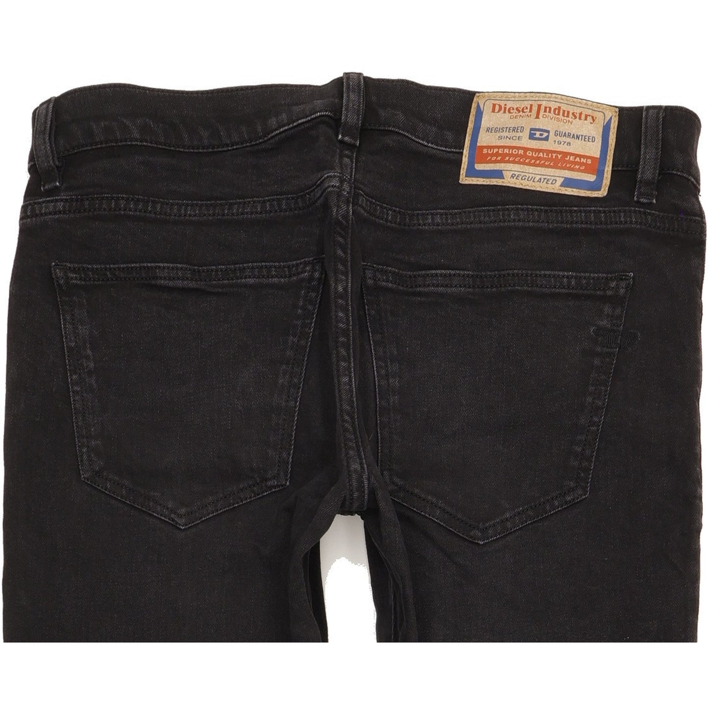 Diesel Men Black Skinny Slim Stretch Jeans W31 L31