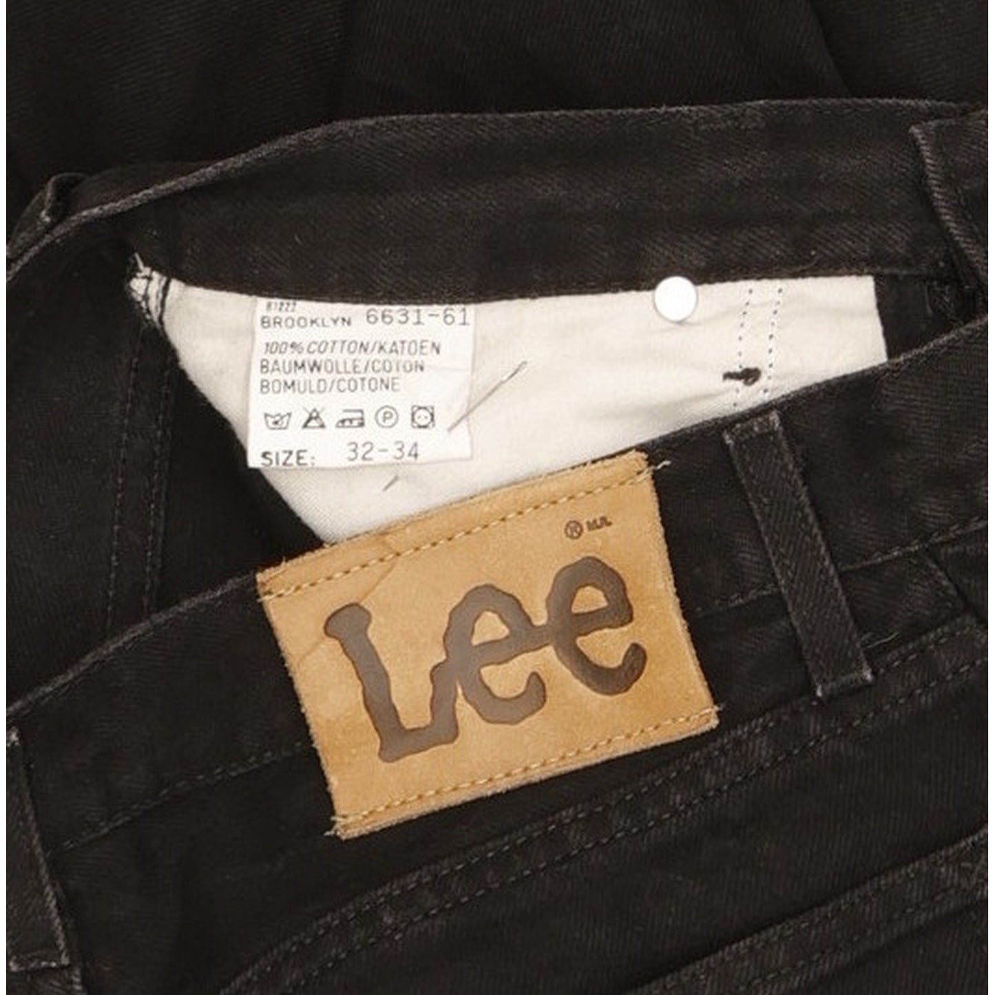 Lee Brooklyn Men Black Straight Regular Jeans W31 L33