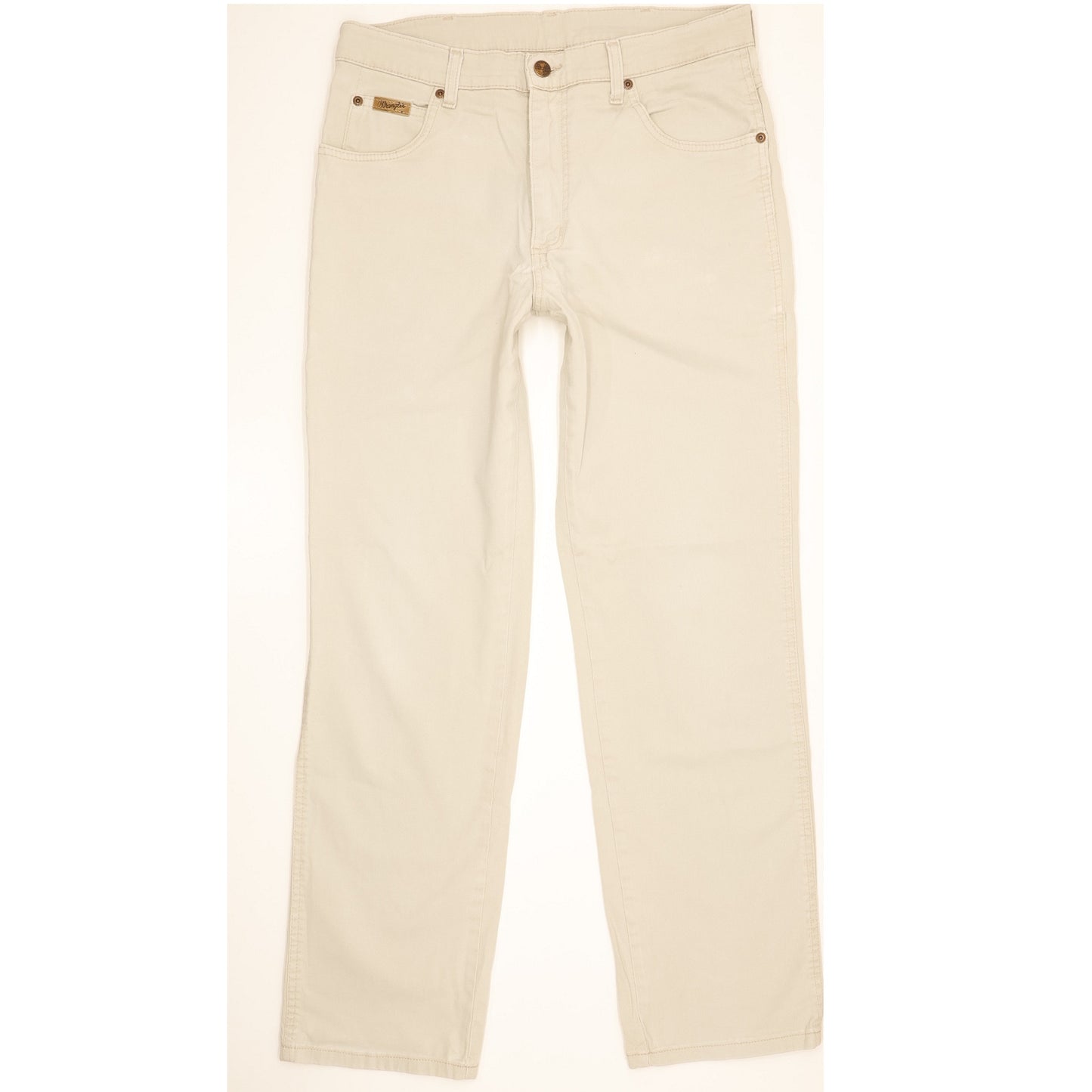 Wrangler Texas Men Beige Straight Regular Stretch Jeans W33 L30