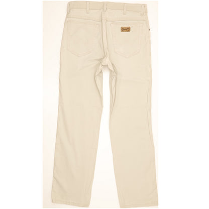 Wrangler Texas Men Beige Straight Regular Stretch Jeans W33 L30
