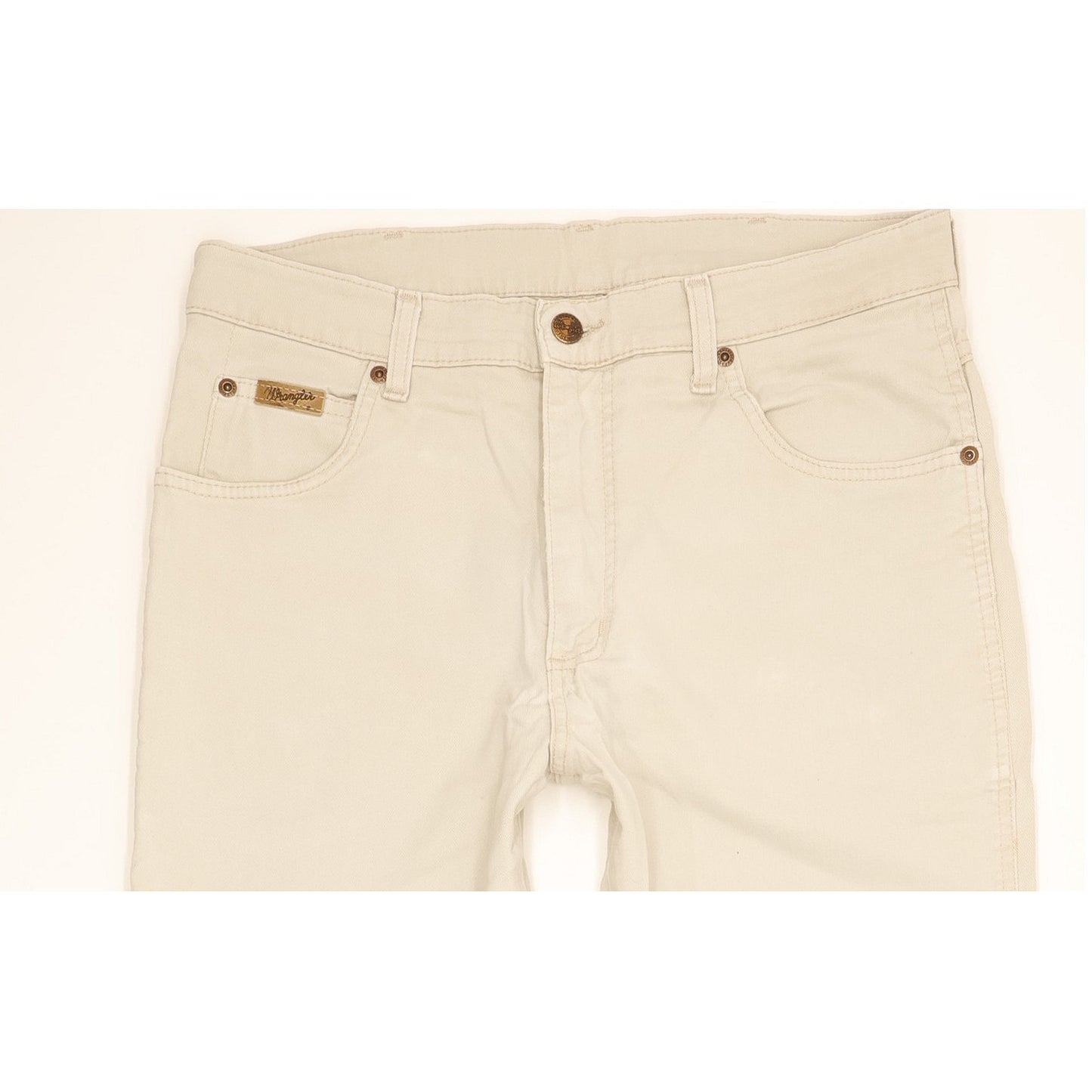 Wrangler Texas Men Beige Straight Regular Stretch Jeans W33 L30