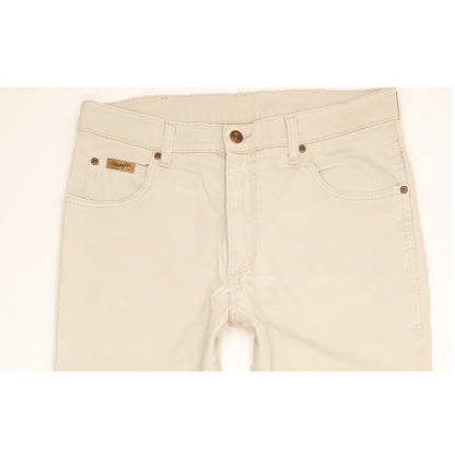 Wrangler Texas Men Beige Straight Regular Stretch Jeans W33 L30