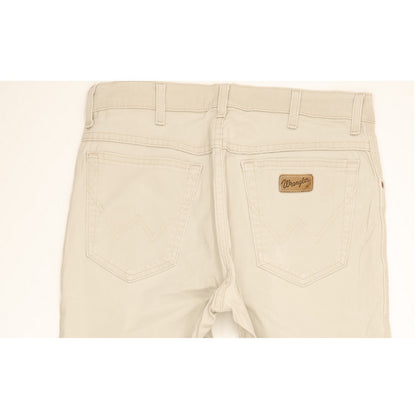 Wrangler Texas Men Beige Straight Regular Stretch Jeans W33 L30