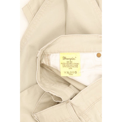 Wrangler Texas Men Beige Straight Regular Stretch Jeans W33 L30