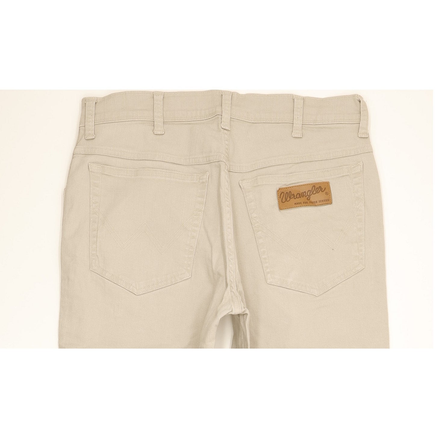 Wrangler Texas Men Beige Straight Regular Stretch Jeans W33 L29