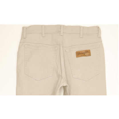 Wrangler Texas Men Beige Straight Regular Stretch Jeans W33 L29