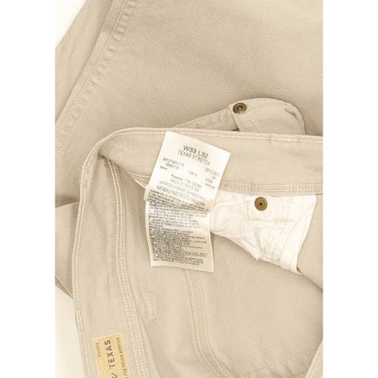 Wrangler Texas Men Beige Straight Regular Stretch Jeans W33 L29