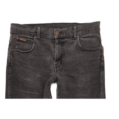Wrangler Texas Men Black Straight Regular Stretch Jeans W33 L32