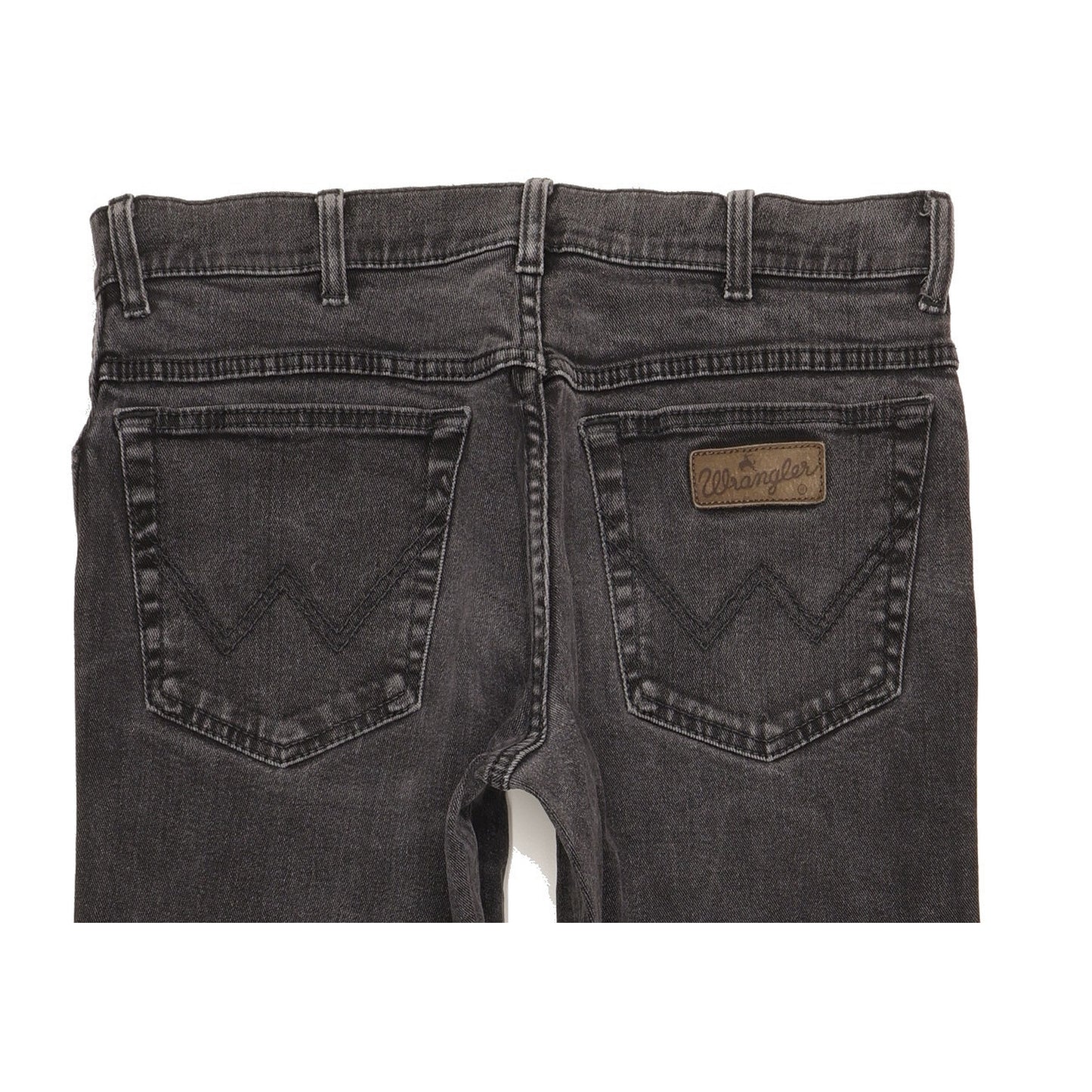 Wrangler Texas Men Black Straight Regular Stretch Jeans W33 L32
