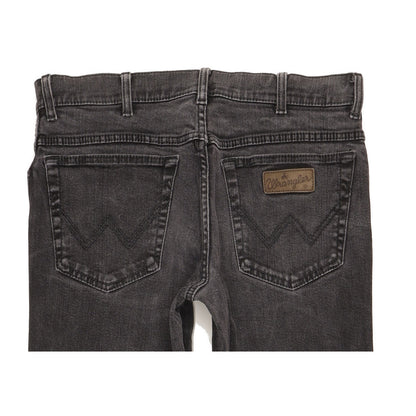 Wrangler Texas Men Black Straight Regular Stretch Jeans W33 L32