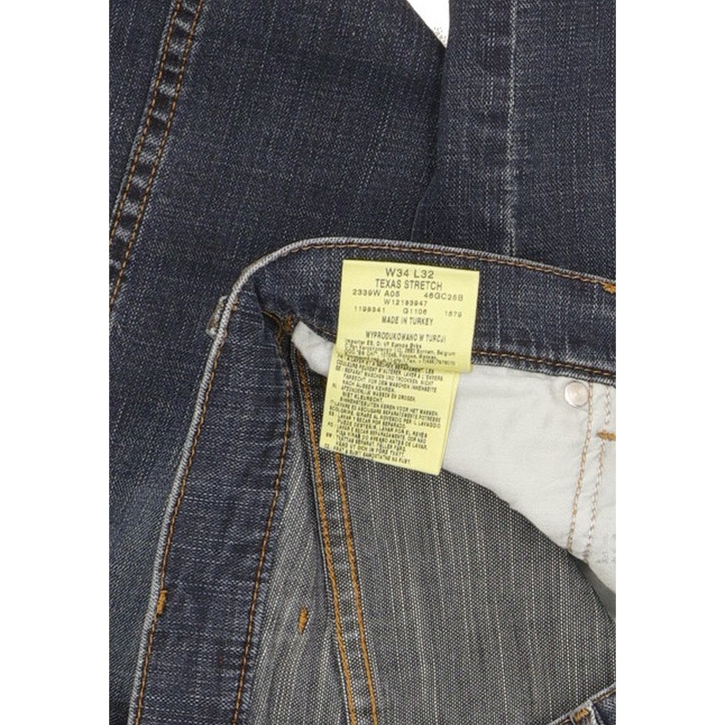 Wrangler Texas Men Blue Straight Regular Stretch Jeans W34 L31