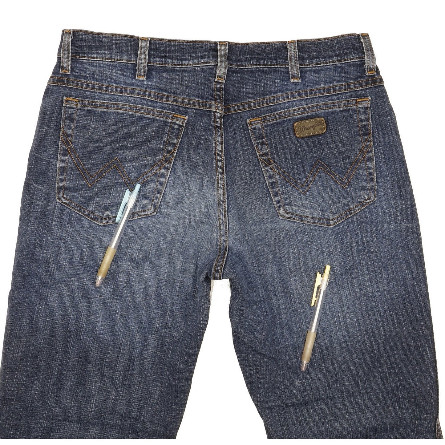 Wrangler Texas Men Blue Straight Regular Stretch Jeans W34 L31