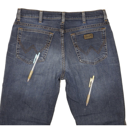 Wrangler Texas Men Blue Straight Regular Stretch Jeans W34 L31