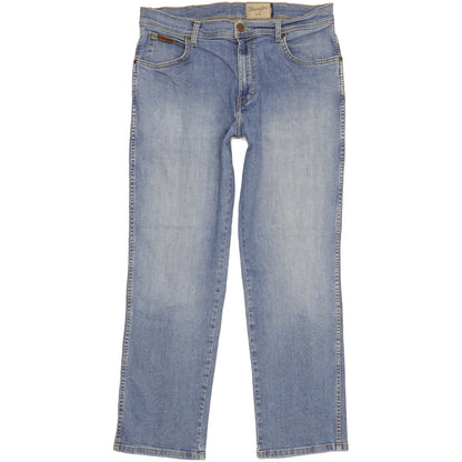 Wrangler Texas Men Blue Straight Regular Stretch Jeans W34 L29