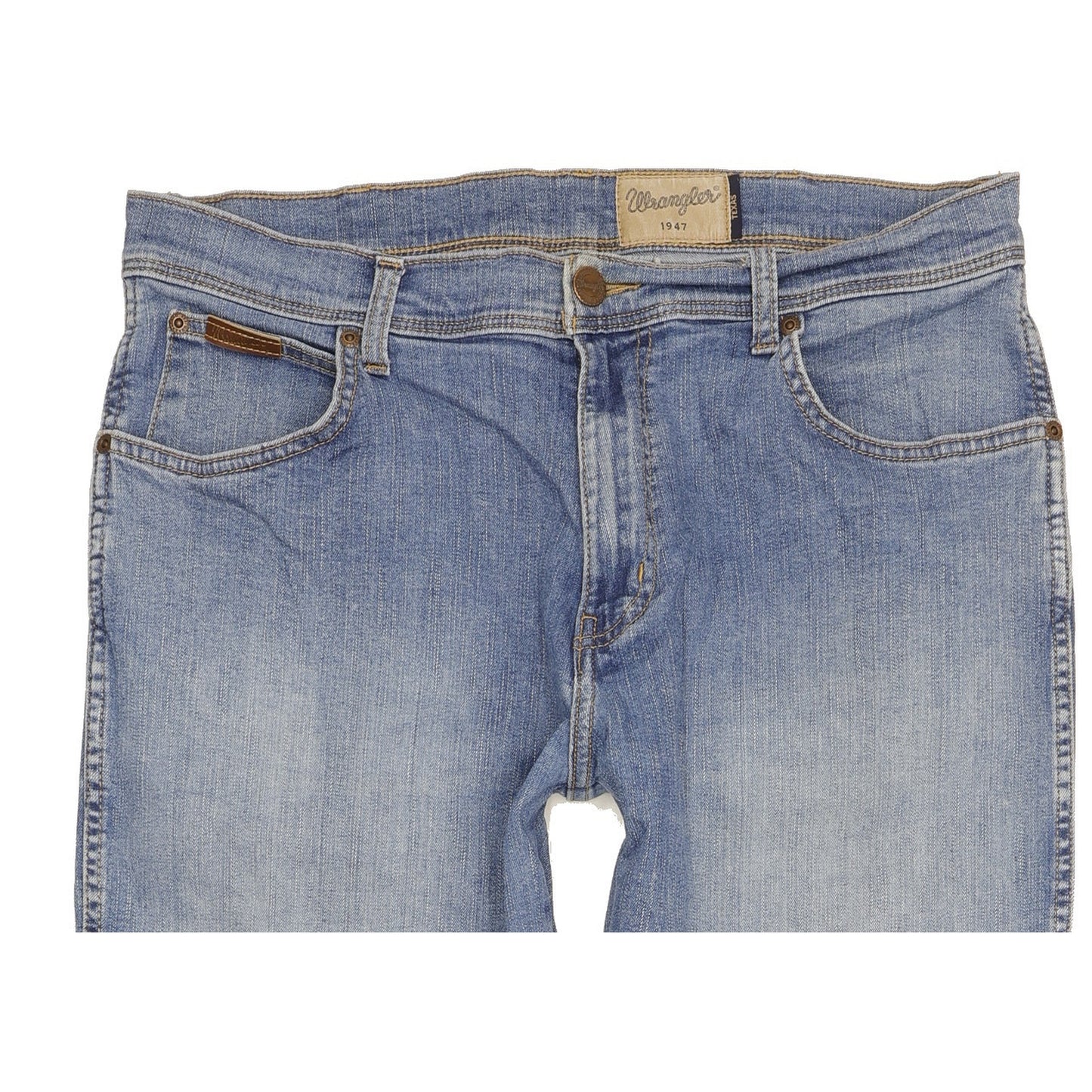 Wrangler Texas Men Blue Straight Regular Stretch Jeans W34 L29