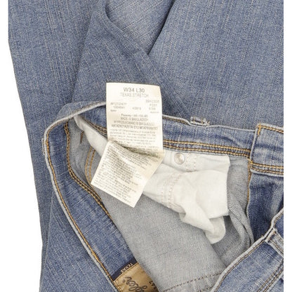 Wrangler Texas Men Blue Straight Regular Stretch Jeans W34 L29