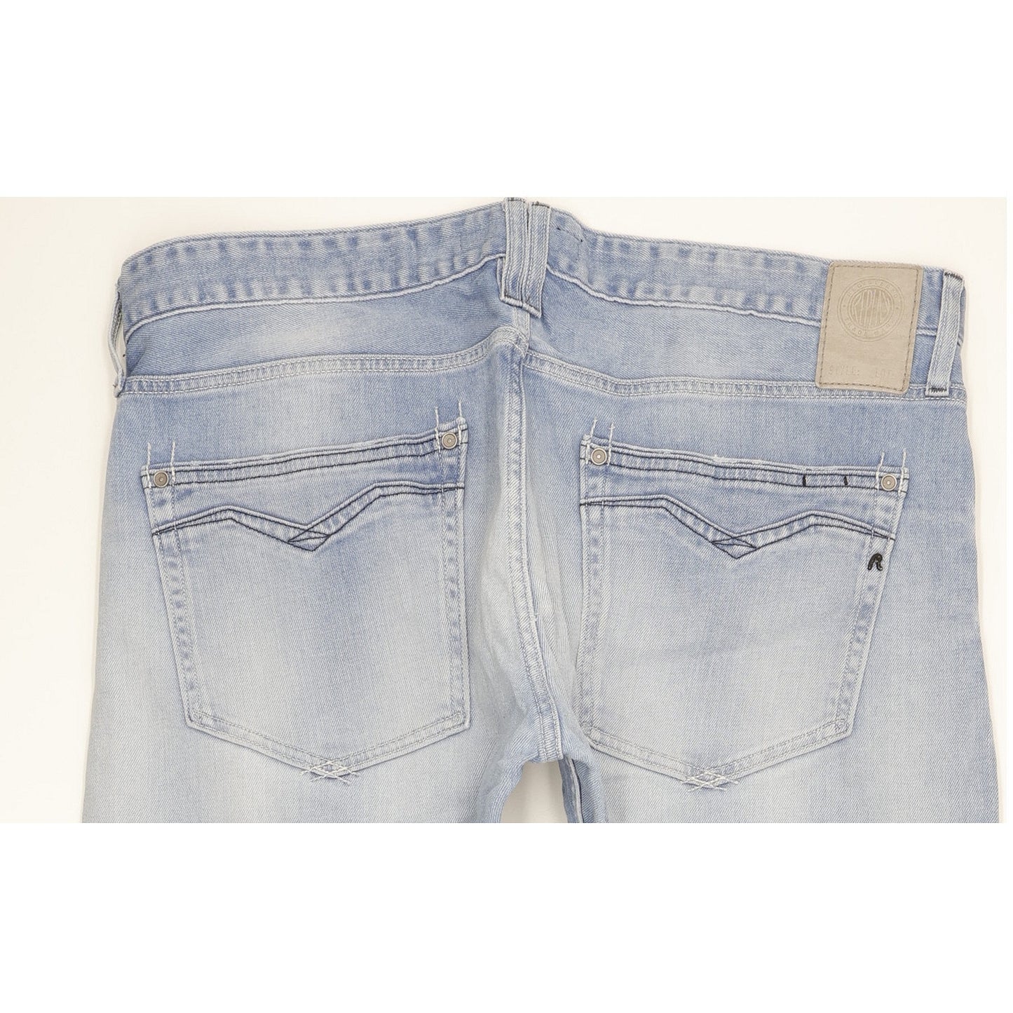 Replay Newbill Men Blue Straight Regular Stretch Jeans W36 L29