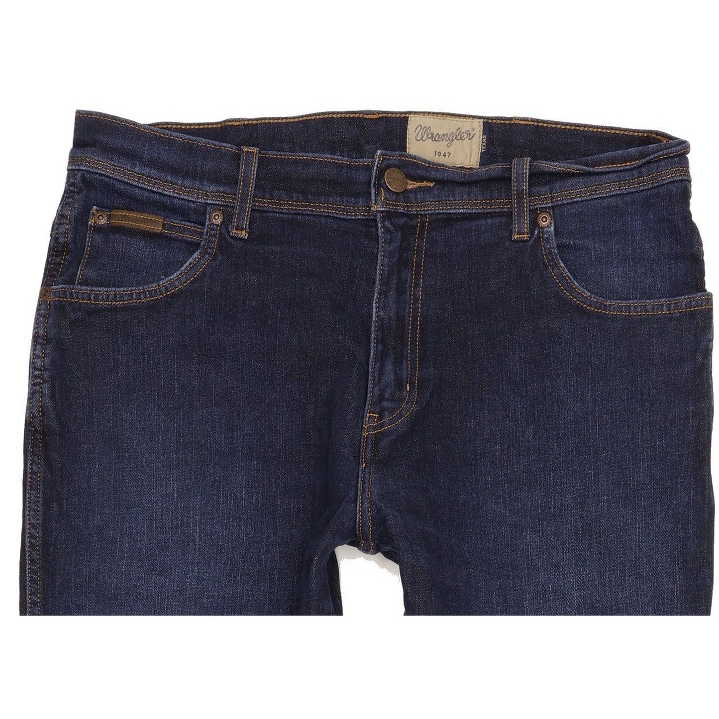 Wrangler Texas Men Blue Straight Regular Stretch Jeans W36 L29