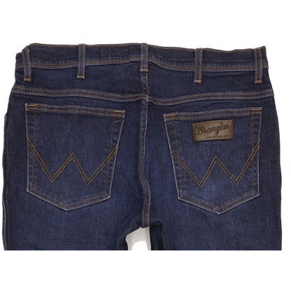 Wrangler Texas Men Blue Straight Regular Stretch Jeans W36 L29