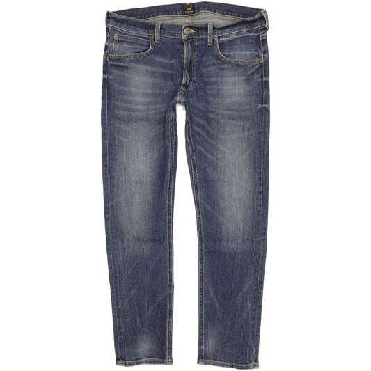 Lee Luke Men Blue Skinny Slim Stretch Jeans W34 L29