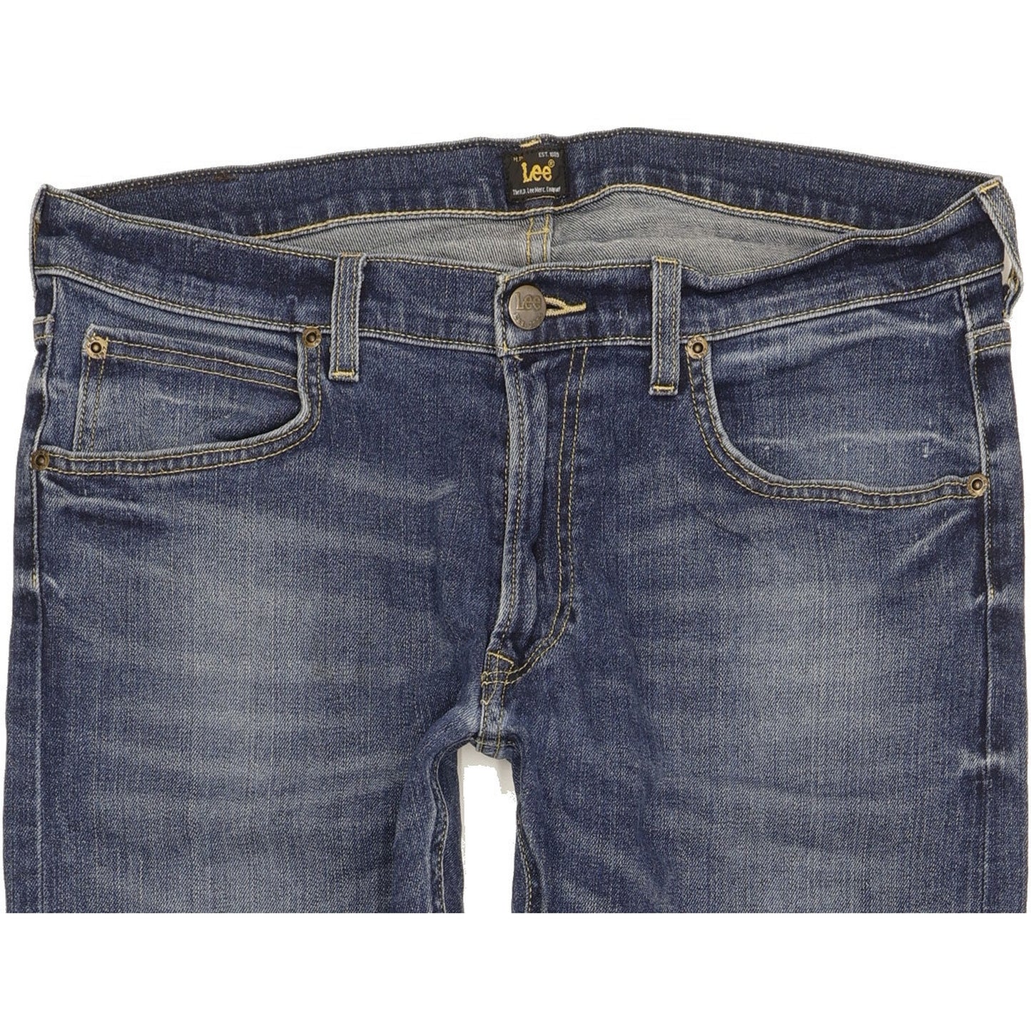 Lee Luke Men Blue Skinny Slim Stretch Jeans W34 L29