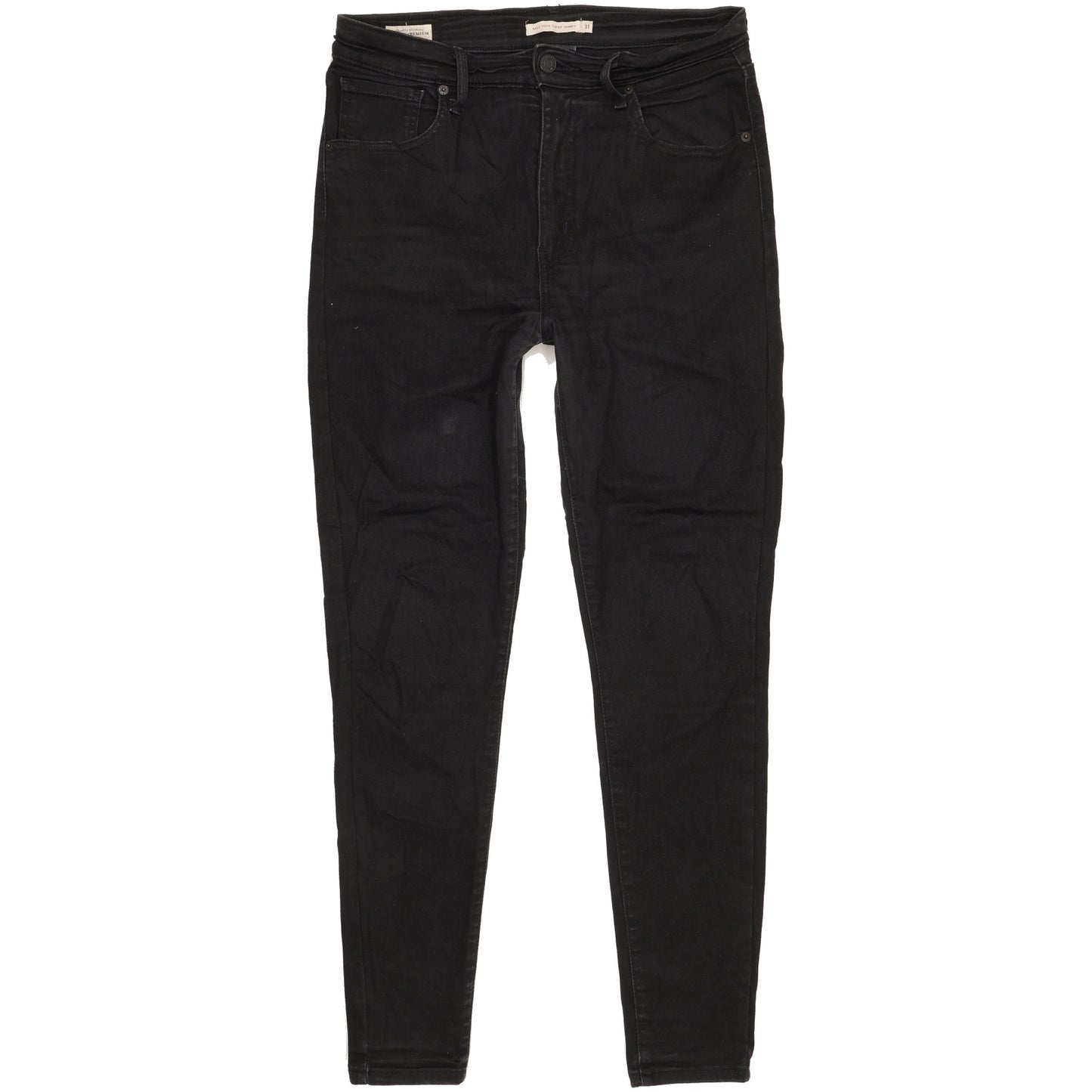 Levi's Mile Black Skinny Slim Stretch Jeans High Waisted W31 L30