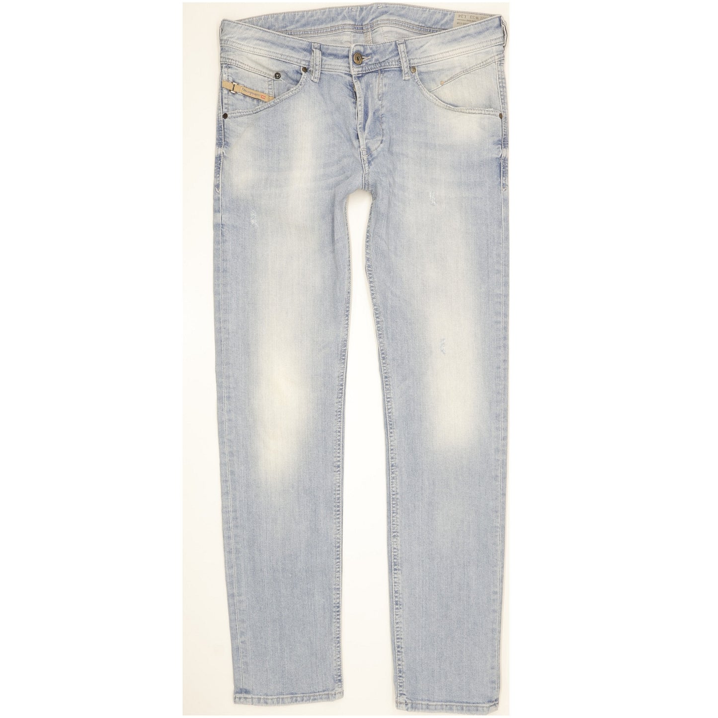 Diesel Belther Men Blue Tapered Slim Stretch Jeans W33 L33