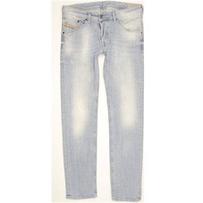 Diesel Belther Men Blue Tapered Slim Stretch Jeans W33 L33