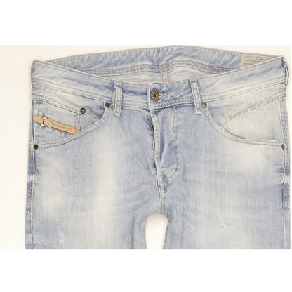 Diesel Belther Men Blue Tapered Slim Stretch Jeans W33 L33