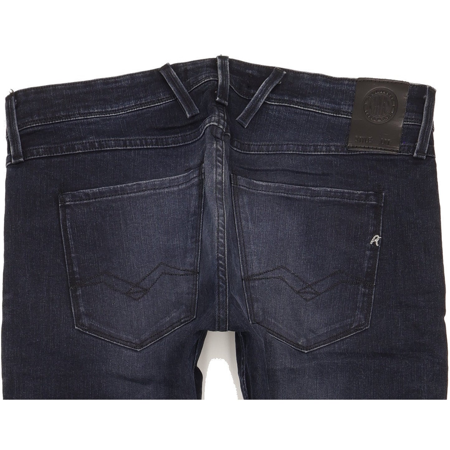 Replay Anbass Men Blue Skinny Slim Stretch Jeans W34 L34