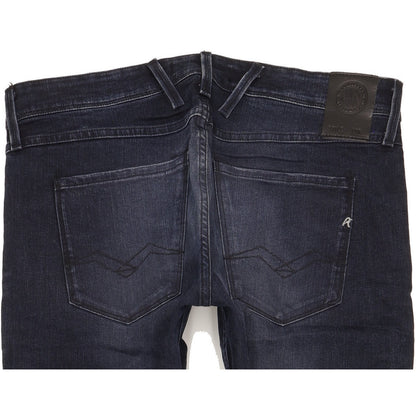 Replay Anbass Men Blue Skinny Slim Stretch Jeans W34 L34