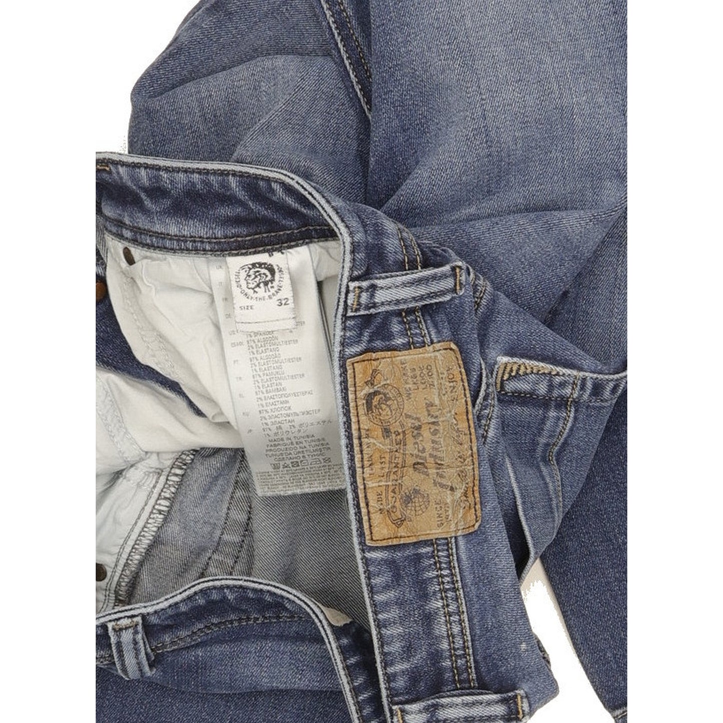 Diesel Safado-R Men Blue Straight Slim Stretch Jeans W32 L31
